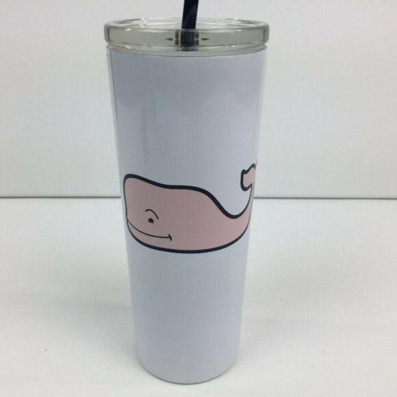 Vineyard Vines Lidded Reusable Water Cup Set 4 - Picture 3 of 5